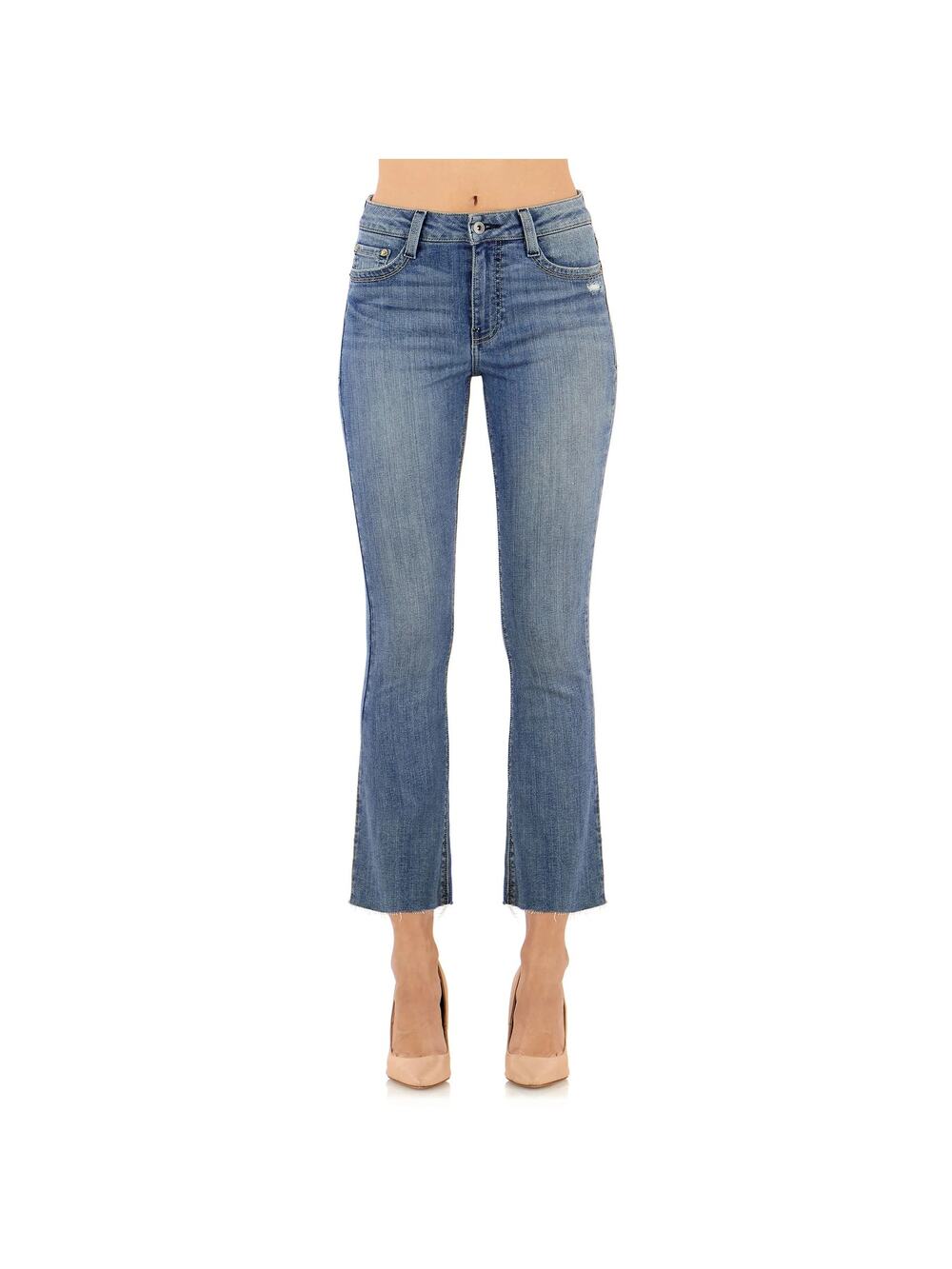 MORRISON The Starlet Jeans Boot Crop Sunset Boulevard Blue Mid Rise Women's 29